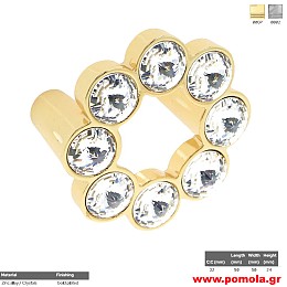 220 Πομολάκι με κρύσταλλο Swarovski, κουζίνας, ντουλάπας, επίπλου, ΙΤΑΛΙΑΣ