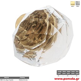 230 Πομολάκι με κρύσταλλο Swarovski, κουζίνας, ντουλάπας, επίπλου, ΙΤΑΛΙΑΣ