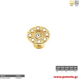 256 Πομολάκι με κρύσταλλο Swarovski, κουζίνας, ντουλάπας, επίπλου, ΙΤΑΛΙΑΣ
