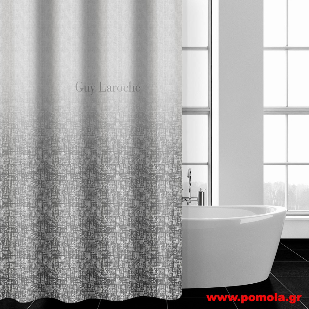 1111 Κουρτίνα μπάνιου με 2,40 πλάτος  Χ 1,85 ύψος SILVER