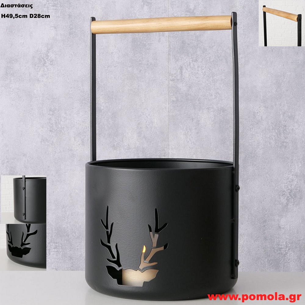 083 Ξυλιέρα δοχείο αποθήκευσης ξύλων τζακιού