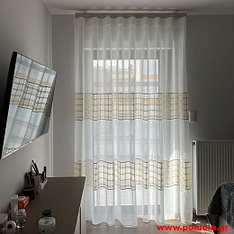 1162 Κουρτίνα με ραφή wave