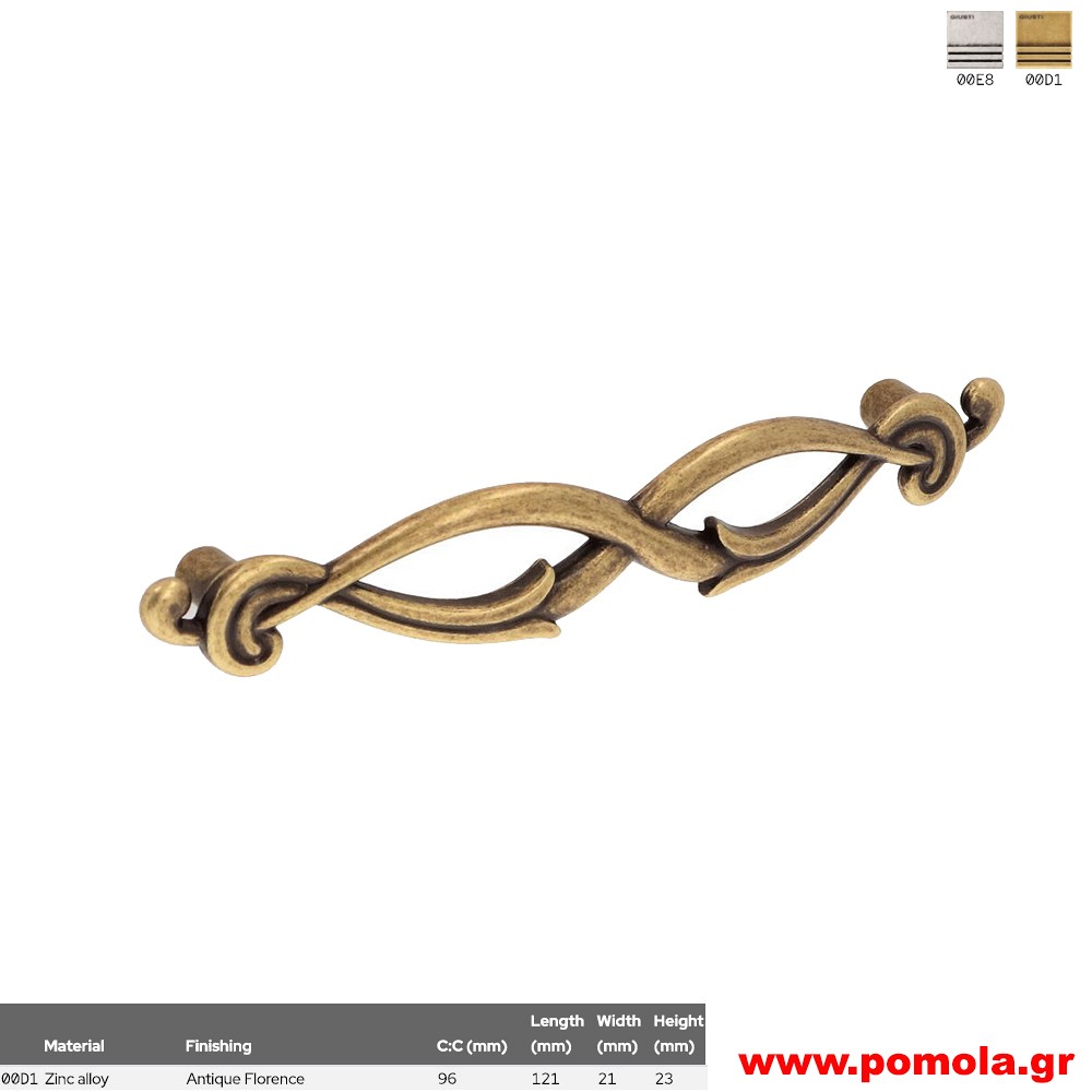 389 Λαβίτσα κουζίνας, ντουλάπας, επίπλου, ΙΤΑΛΙΑΣ