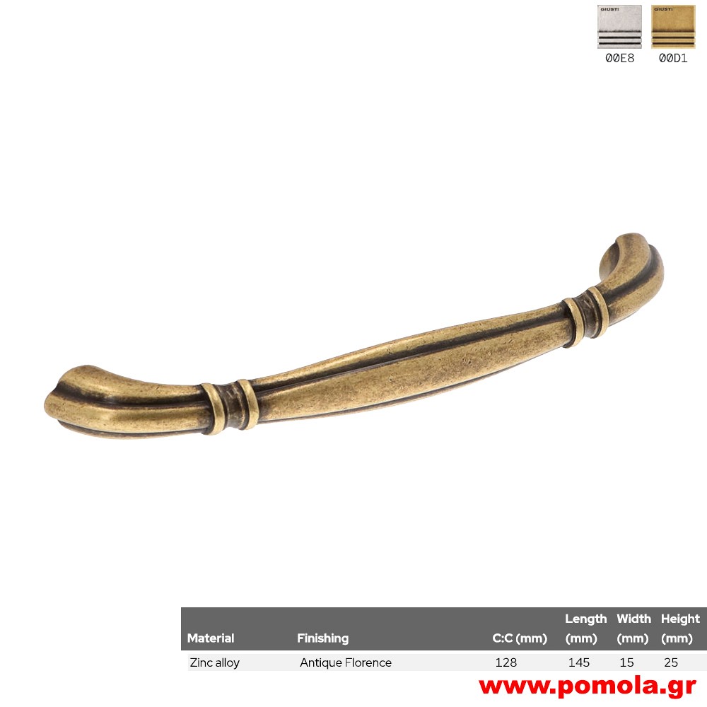 428 Λαβίτσα κουζίνας, ντουλάπας, επίπλου, ΙΤΑΛΙΑΣ