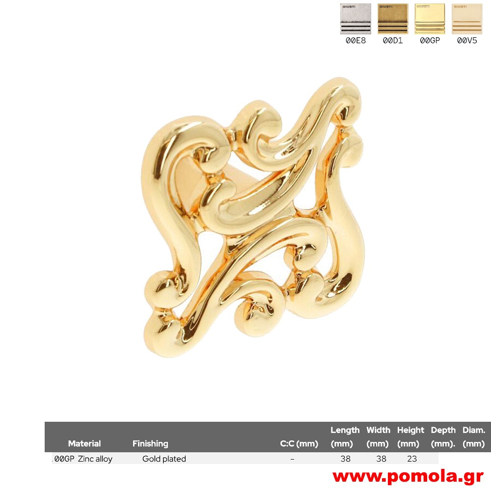 456 Πομολάκι κουζίνας, ντουλάπας, επίπλου, ΙΤΑΛΙΑΣ