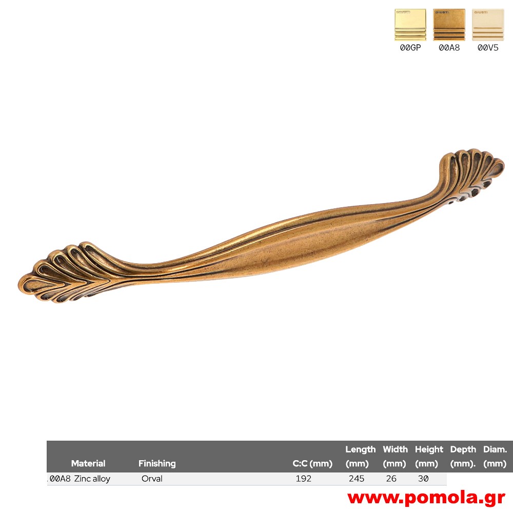 484 Λαβίτσα κουζίνας, ντουλάπας, επίπλου, ΙΤΑΛΙΑΣ