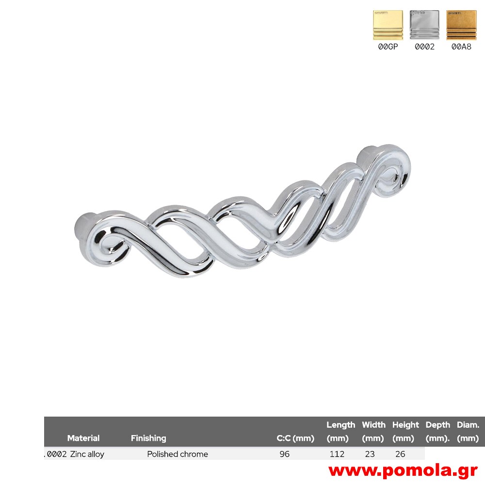 490 Λαβίτσα κουζίνας, ντουλάπας, επίπλου, ΙΤΑΛΙΑΣ