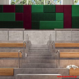 002 Ηχοαπορροφητικά πάνελ με εκτύπωση χρώματος