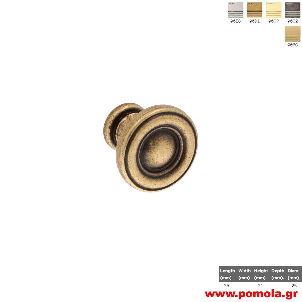 659 Πομολάκι κουζίνας, ντουλάπας, επίπλου, ΙΤΑΛΙΑΣ