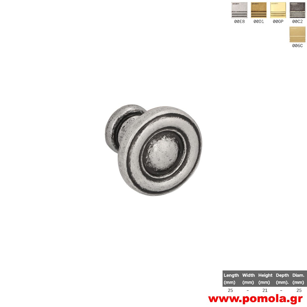 662 Πομολάκι κουζίνας, ντουλάπας, επίπλου, ΙΤΑΛΙΑΣ