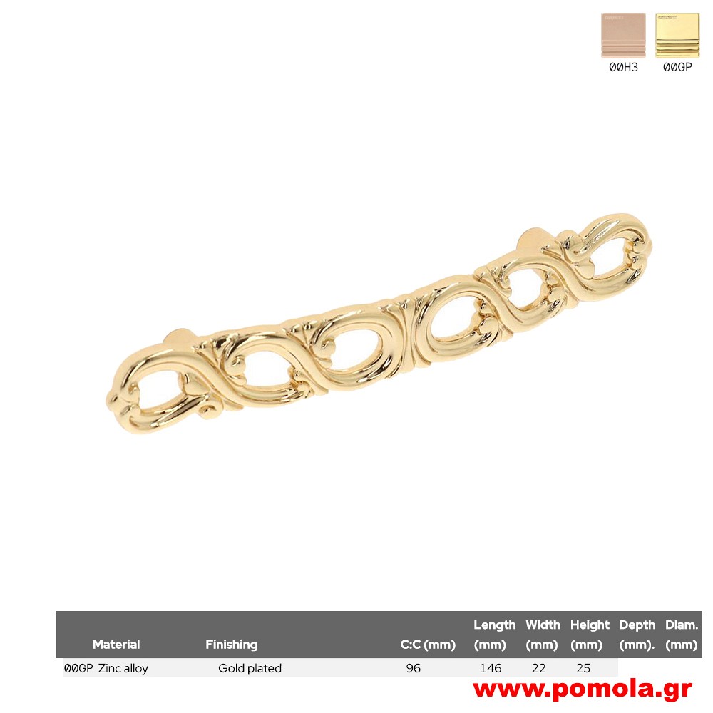 695 Λαβίτσα κουζίνας, ντουλάπας, επίπλου, ΙΤΑΛΙΑΣ