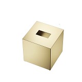 KB 83       Tissue box square - Gold matt 24 Carat quadratisch