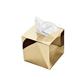 KB 83       Tissue box square - Gold 24 Carat quadratisch