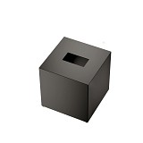 KB 83       Tissue box square - Dark Metal Matt