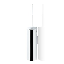 DW 98 N   Toilet brush set - chrome with lid - wall mounted