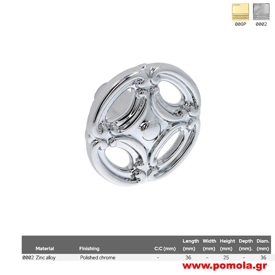 717 Πομολάκι κουζίνας, ντουλάπας, επίπλου, ΙΤΑΛΙΑΣ