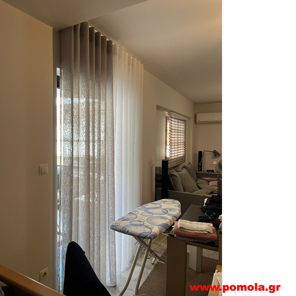 1169 Κουρτίνα με ραφή wave