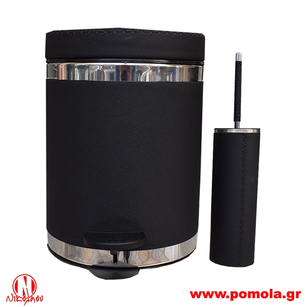 Κάδος και Πιγκάλ με επένδυση Μαύρου δέρματος