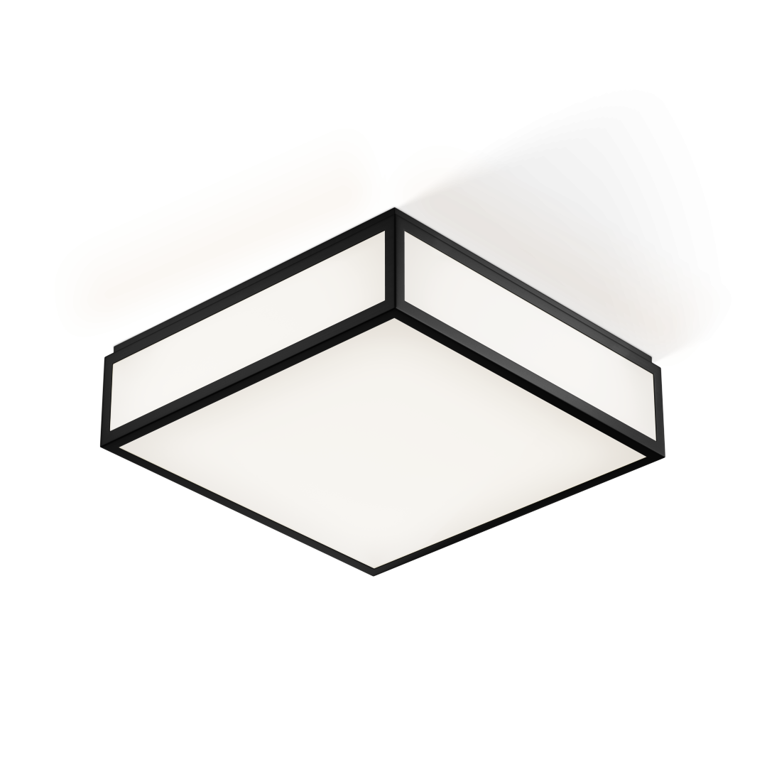 BAUHAUS 3 N LED    Ceiling-/Wall light - Black matt