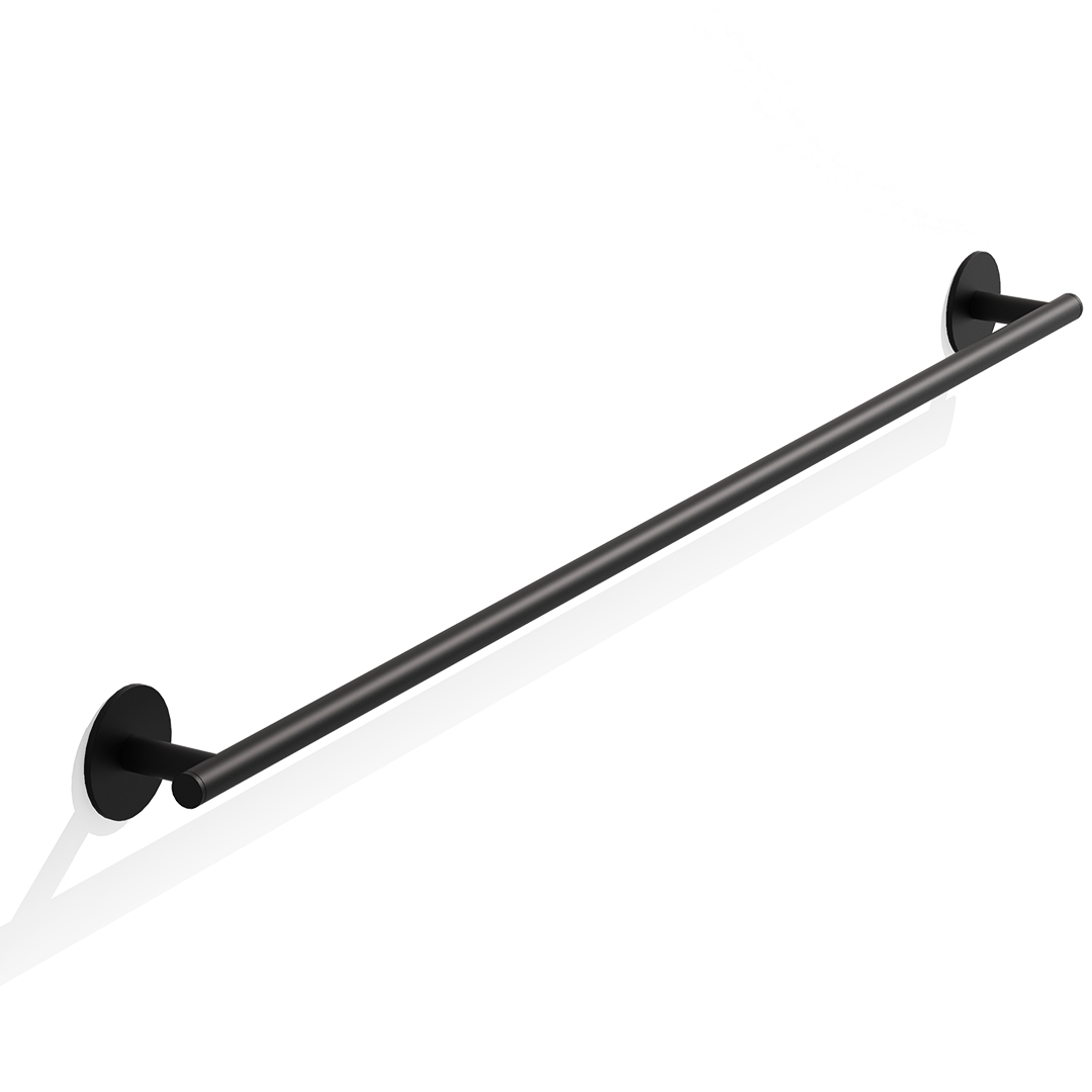 BA SK HTE85    BASIC Towel rail - Black matt - Self-adhesive