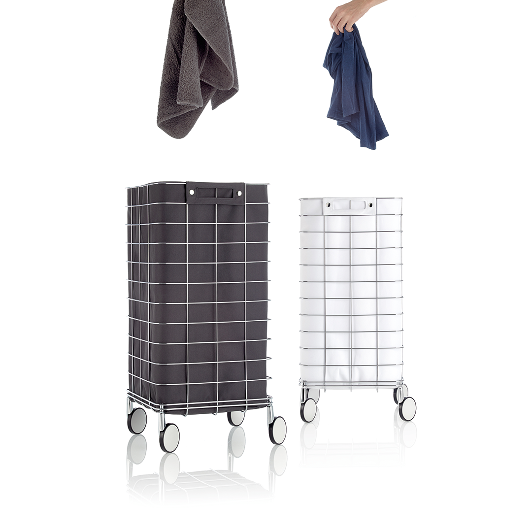 WR 1    Laundry trolley - chrome / white