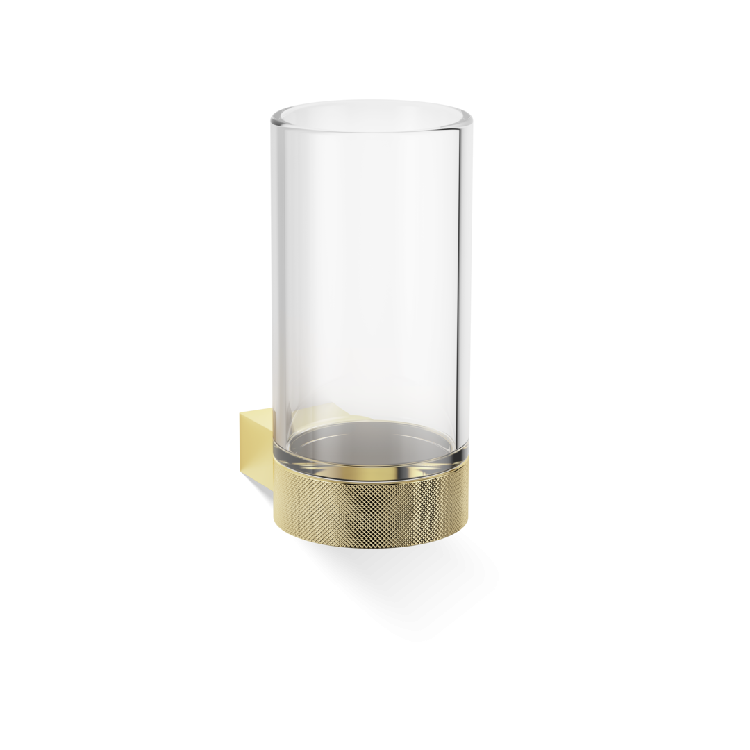 CLUB WMG  Tumbler wall mounted - Gold 24 Carat with tumbler made of KRISTALL - clear