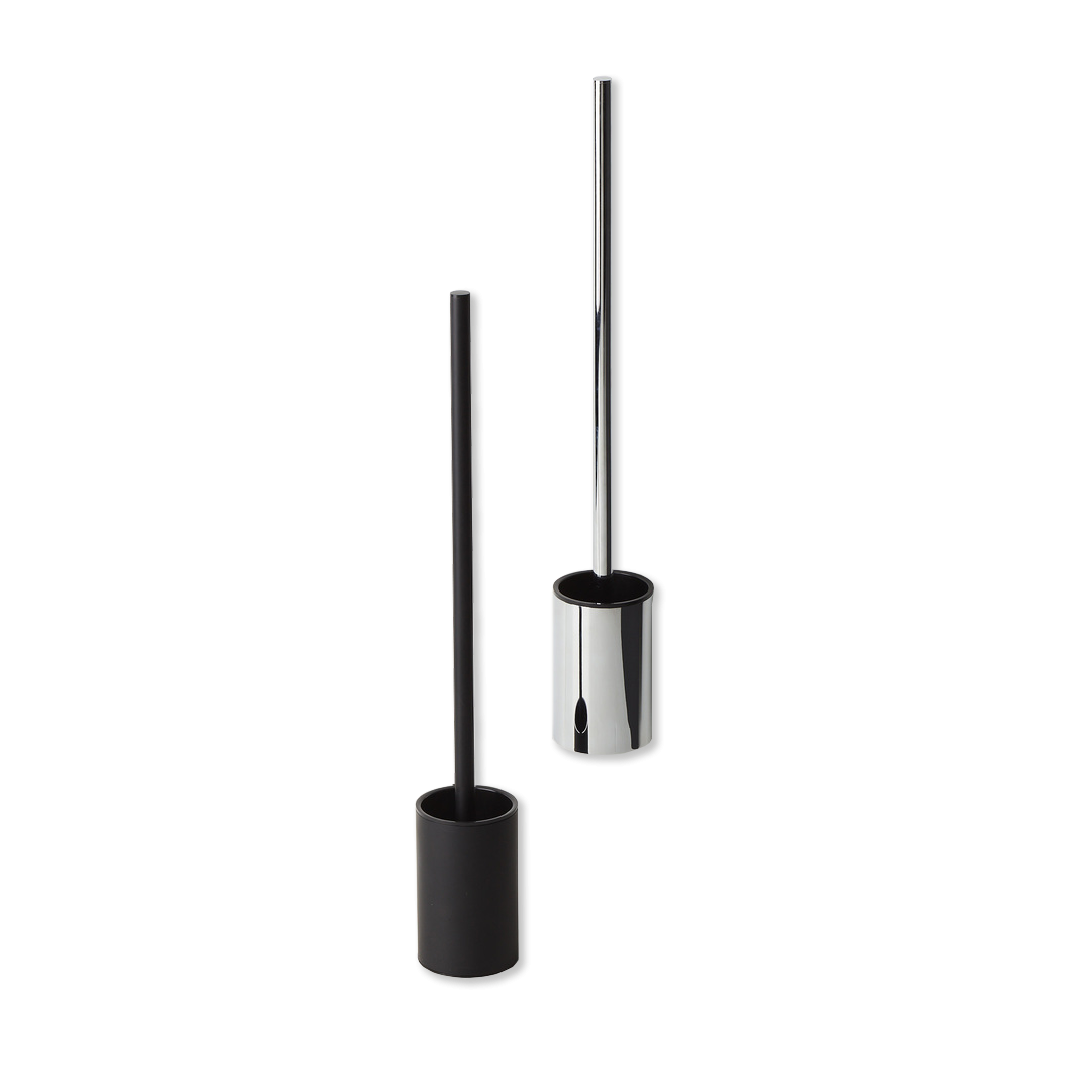 DW 87   Toilet brush set - Chrome/Black matt