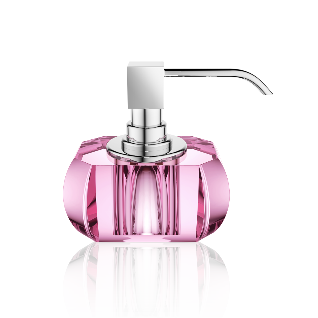 KR SSP      KRISTALL Soap dispenser - Pink / Chrome