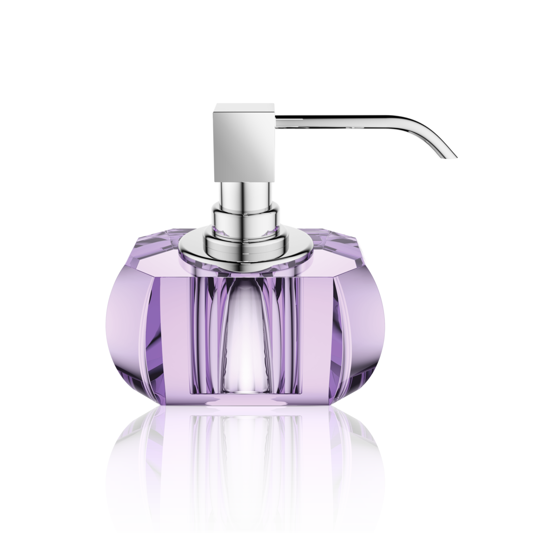 KR SSP      KRISTALL Soap dispenser - Violet / Chrome