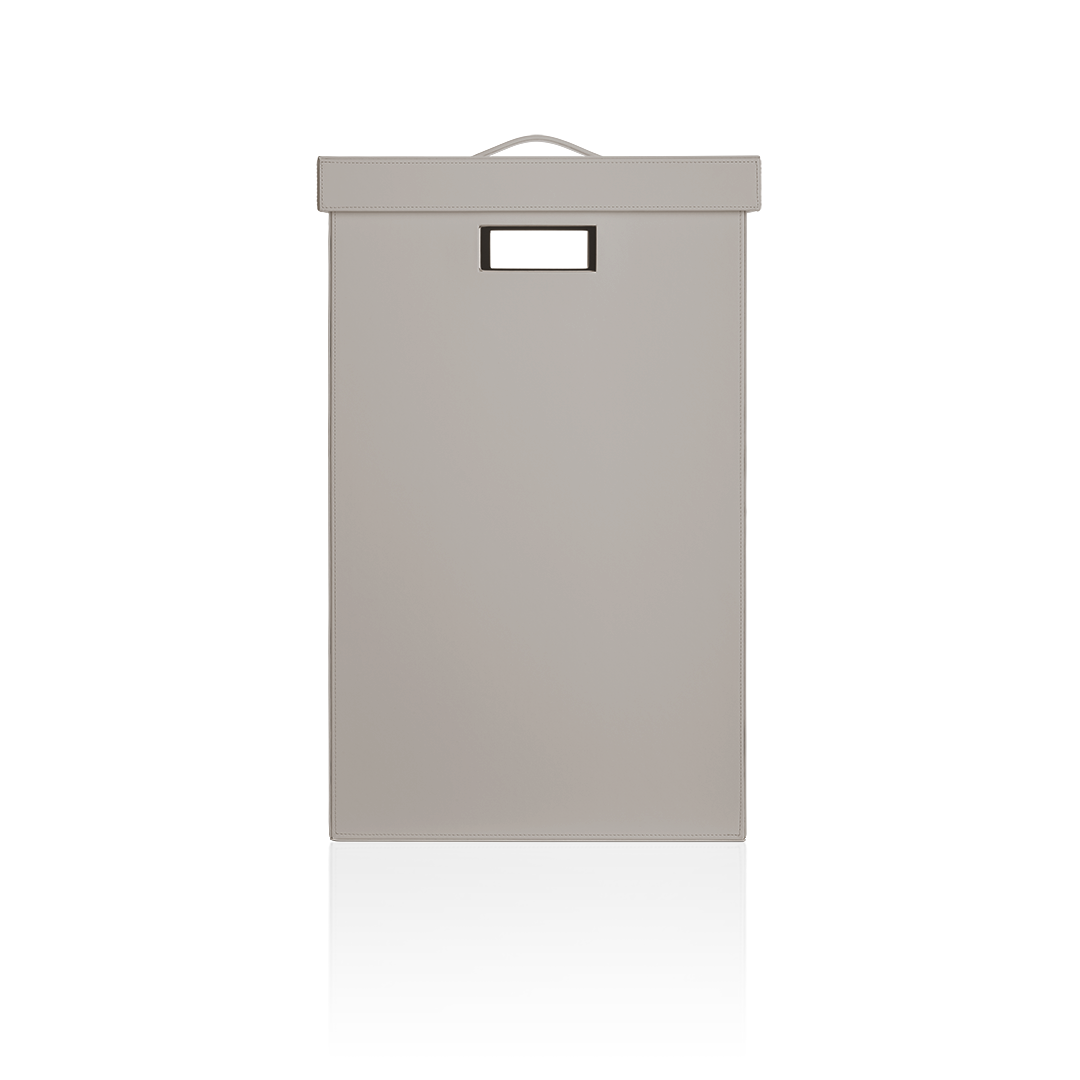 BROWNIE WB  Laundry basket with cover Square - Artificial leather Taupe