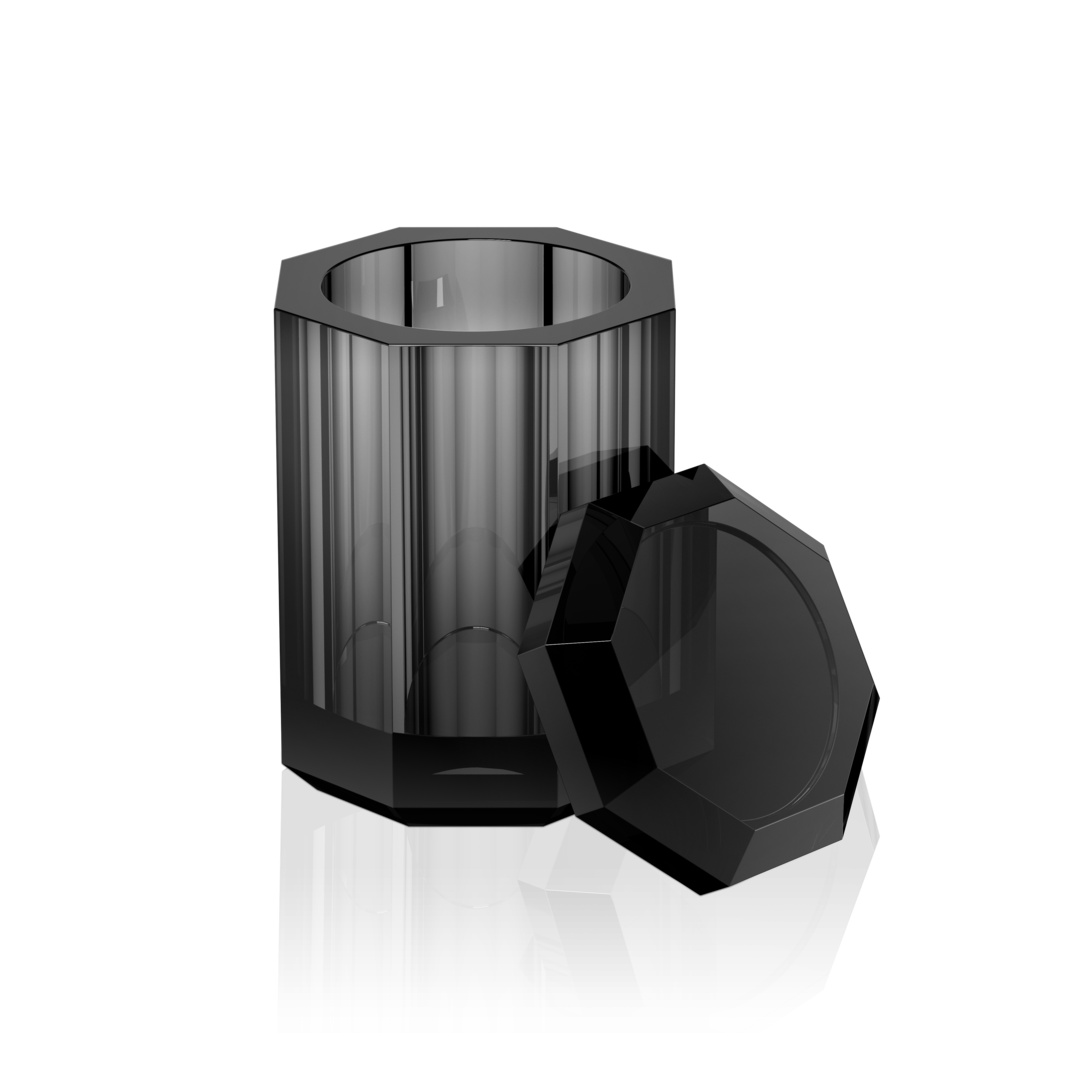 KR BMD      KRISTALL Multi-purpose box with lid Anthracite