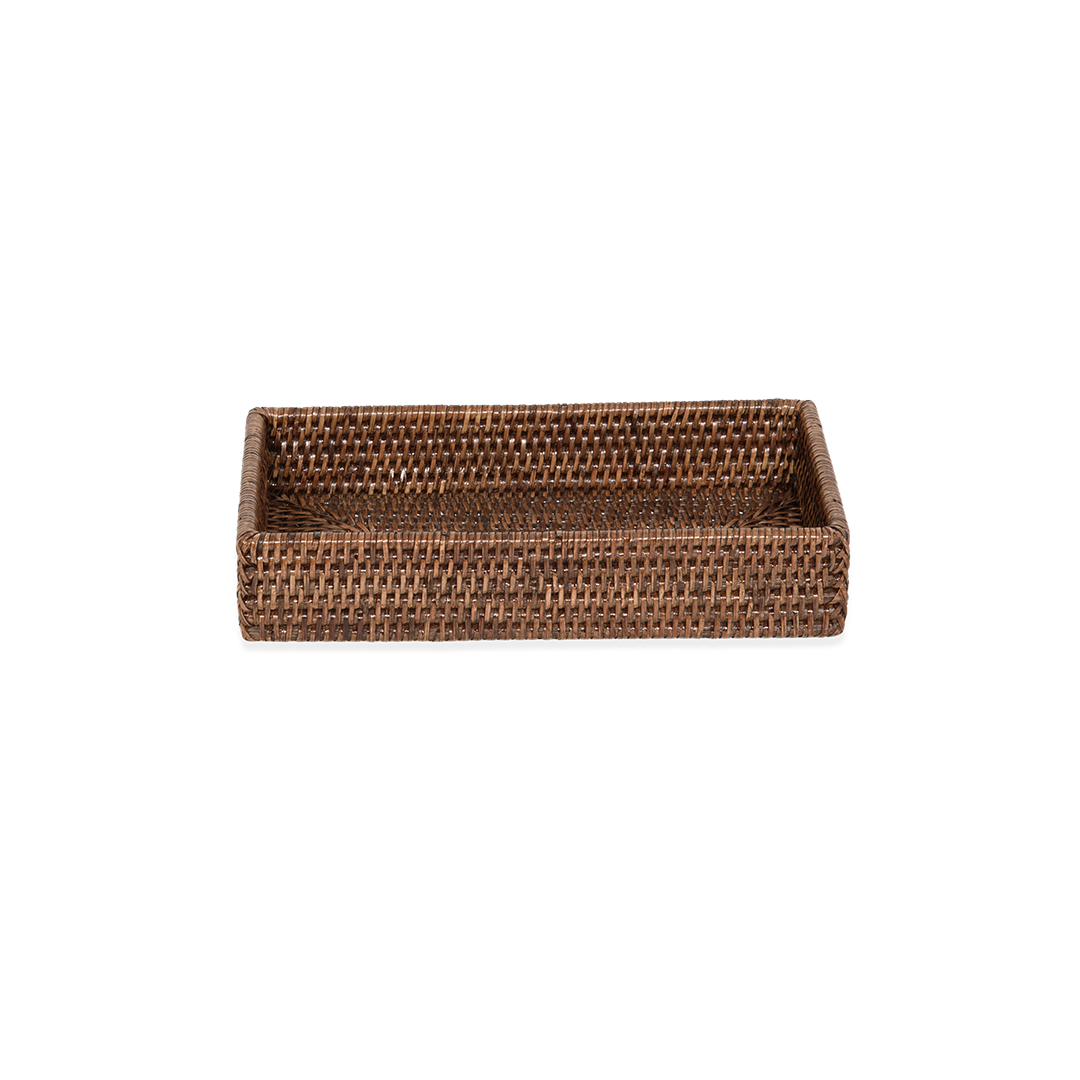 BASKET TAB 2   Tray square - Rattan dark