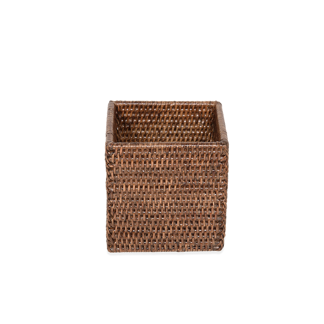 BASKET BOD   Box without lid square - Rattan dark