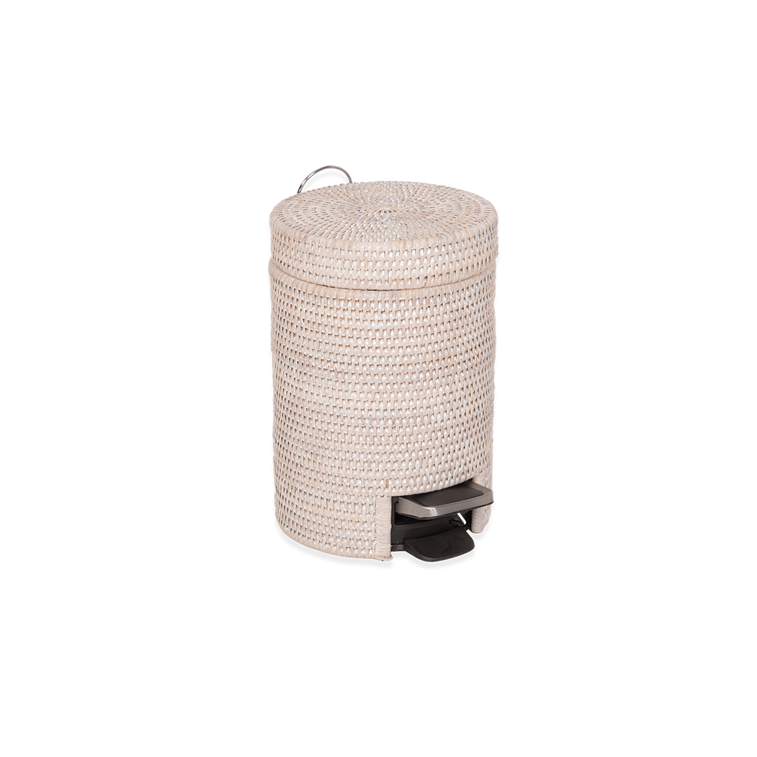 BASKET TE pedal bin - Rattan light