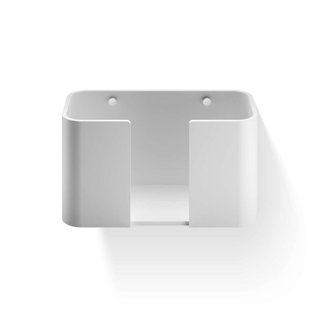 STONE WPTB    Wall mounted paper towel holder - white matt / chrome