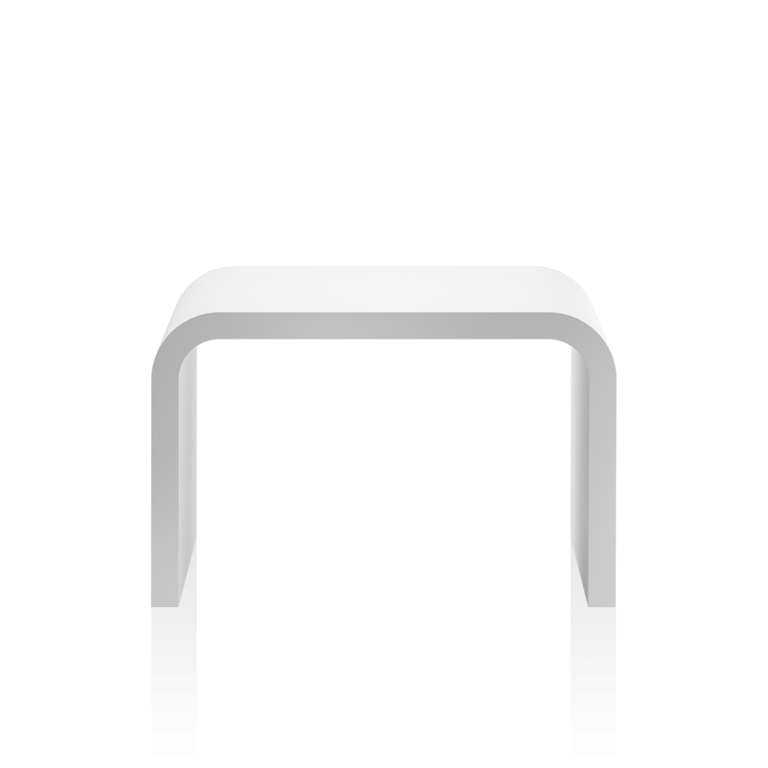 STONE SCH   Footstool - White matt