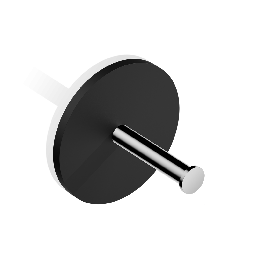 STONE TPH1   Toilet paper holder - black matt / chrome