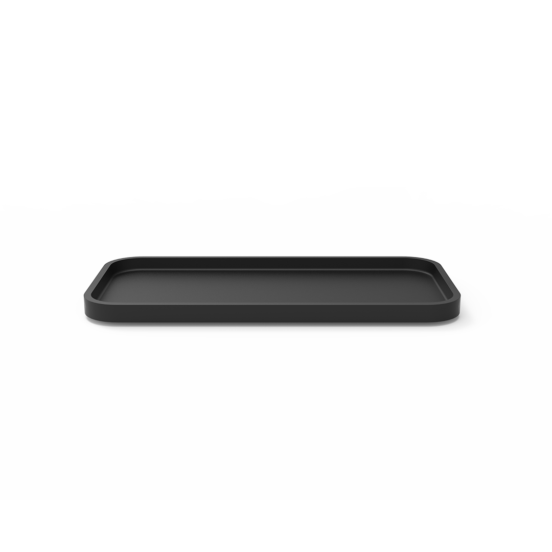 STONE TAB L  Tray - Black matt