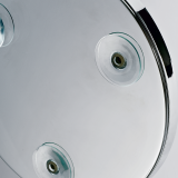 SPT 1    Cosmetic mirror with suction cup - Chrome - 5x magnification