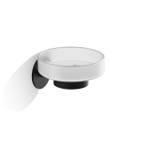 BA SK WSS       BASIC Soap dish wall mounted - Black matt - Self-adhesive