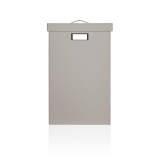 BROWNIE WB  Laundry basket with cover Square - Artificial leather Taupe