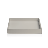 BROWNIE TAB R  Tray rectangular Artificial leather Taupe