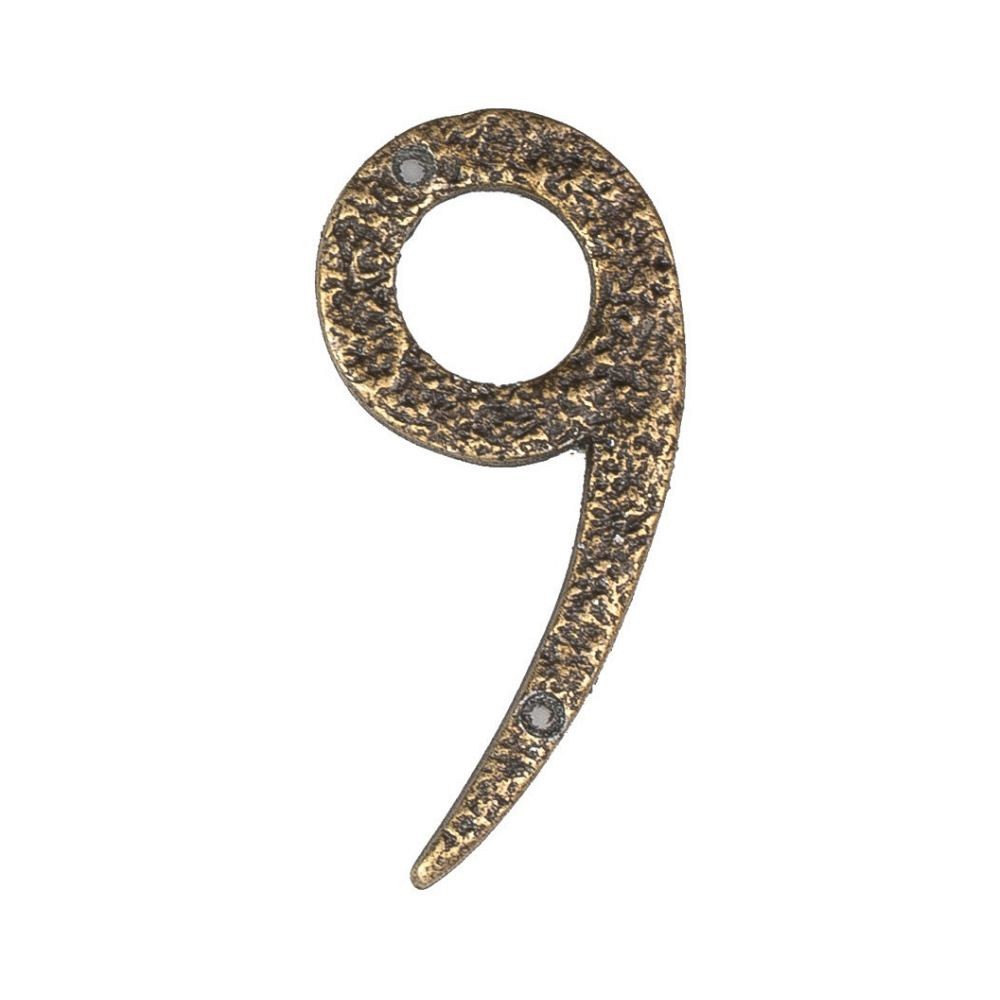 Roline 461 Πινακίδα με Αριθμό 9 από Αλουμίνιο Αντικέ 100mm