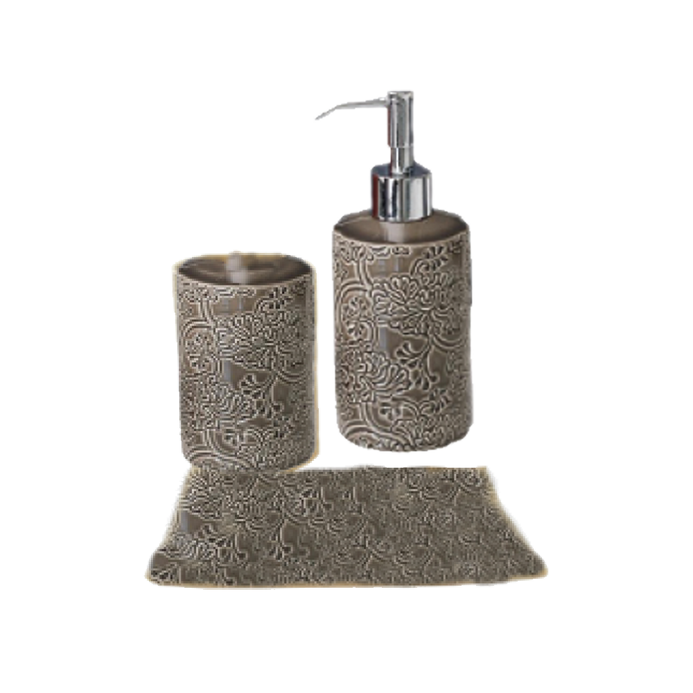 Σετ μπάνιου πορσελάνη με ανοξείδωτη-αμετάβλητη αντλία