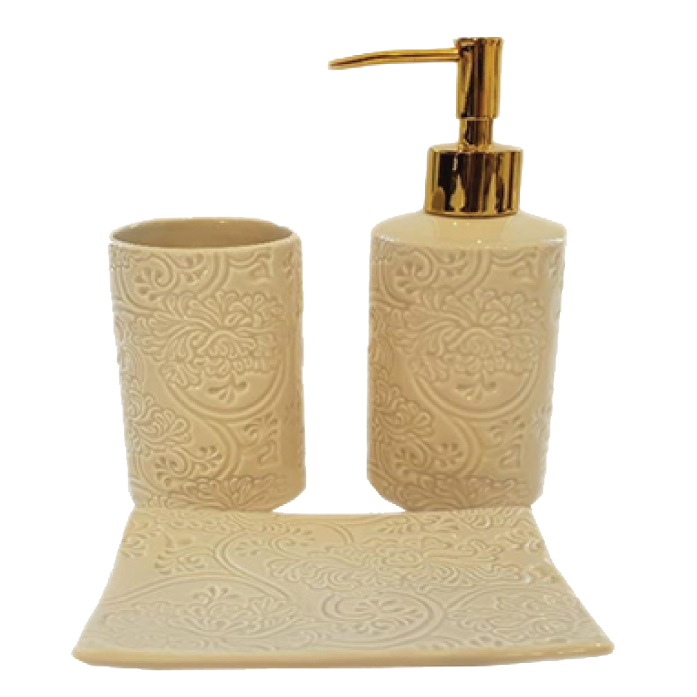 Σετ μπάνιου πορσελάνη με ανοξείδωτη-αμετάβλητη αντλία