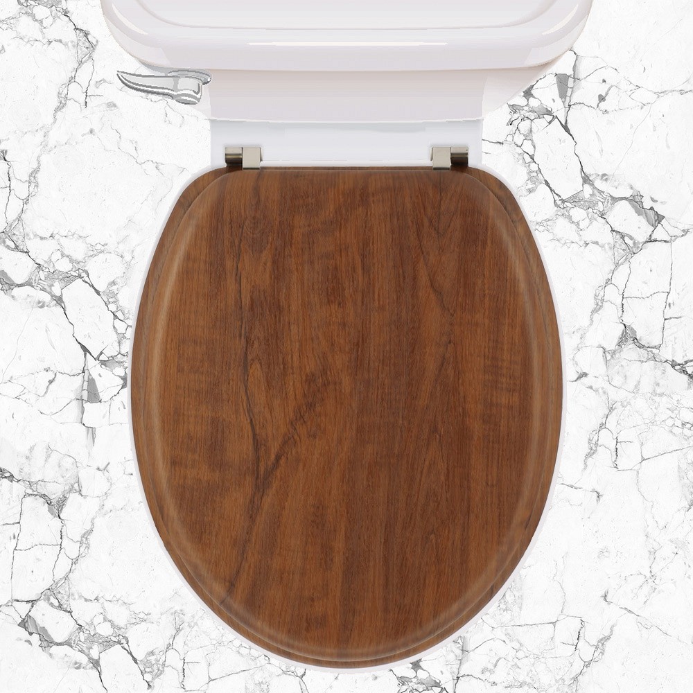 ΚΑΠΑΚΙ WC OAK WOOD 36(φ)x43(μ)