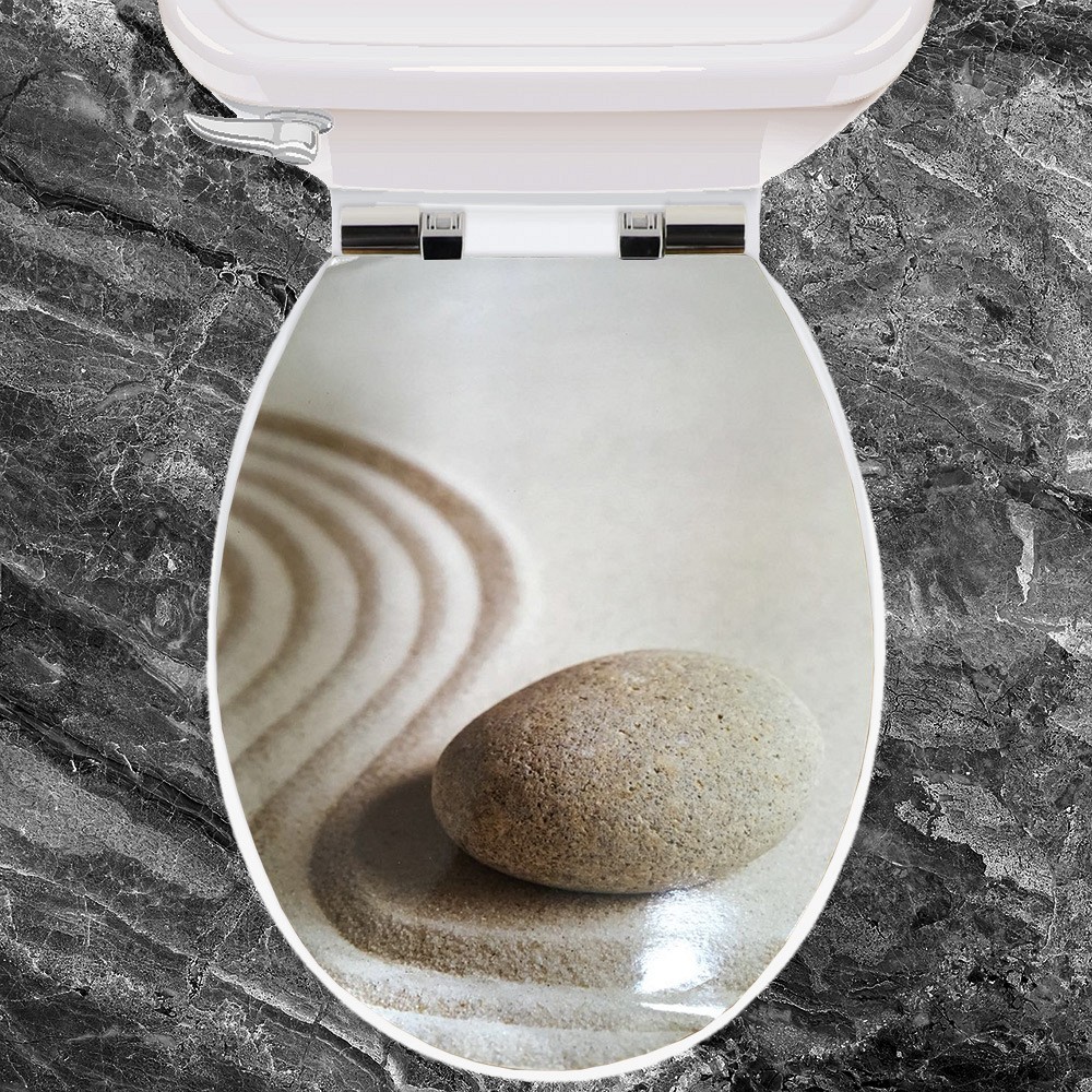 ΚΑΠΑΚΙ WC ZEN PEBBLE 36(φ)x44(μ)