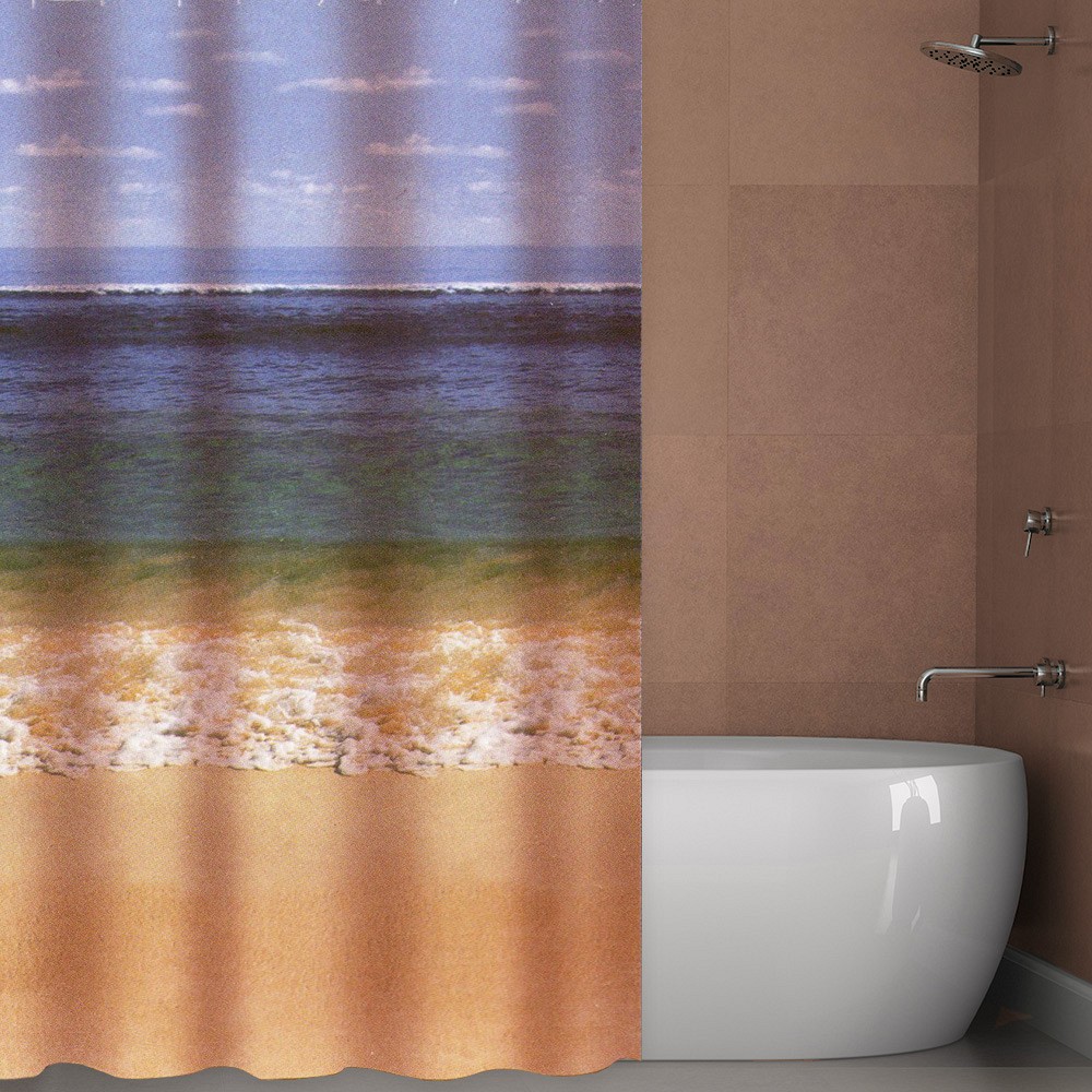 ΚΟΥΡΤΙΝΑ ΜΠΑΝΙΟΥ PEVA SeaSide 180(Μ)X180(Υ)