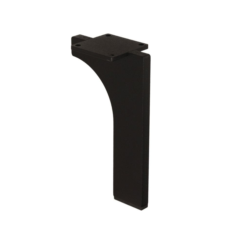 Roline 206 Πόδι Επίπλου από Χάλυβα Μαύρο Ματ 70x120mm
