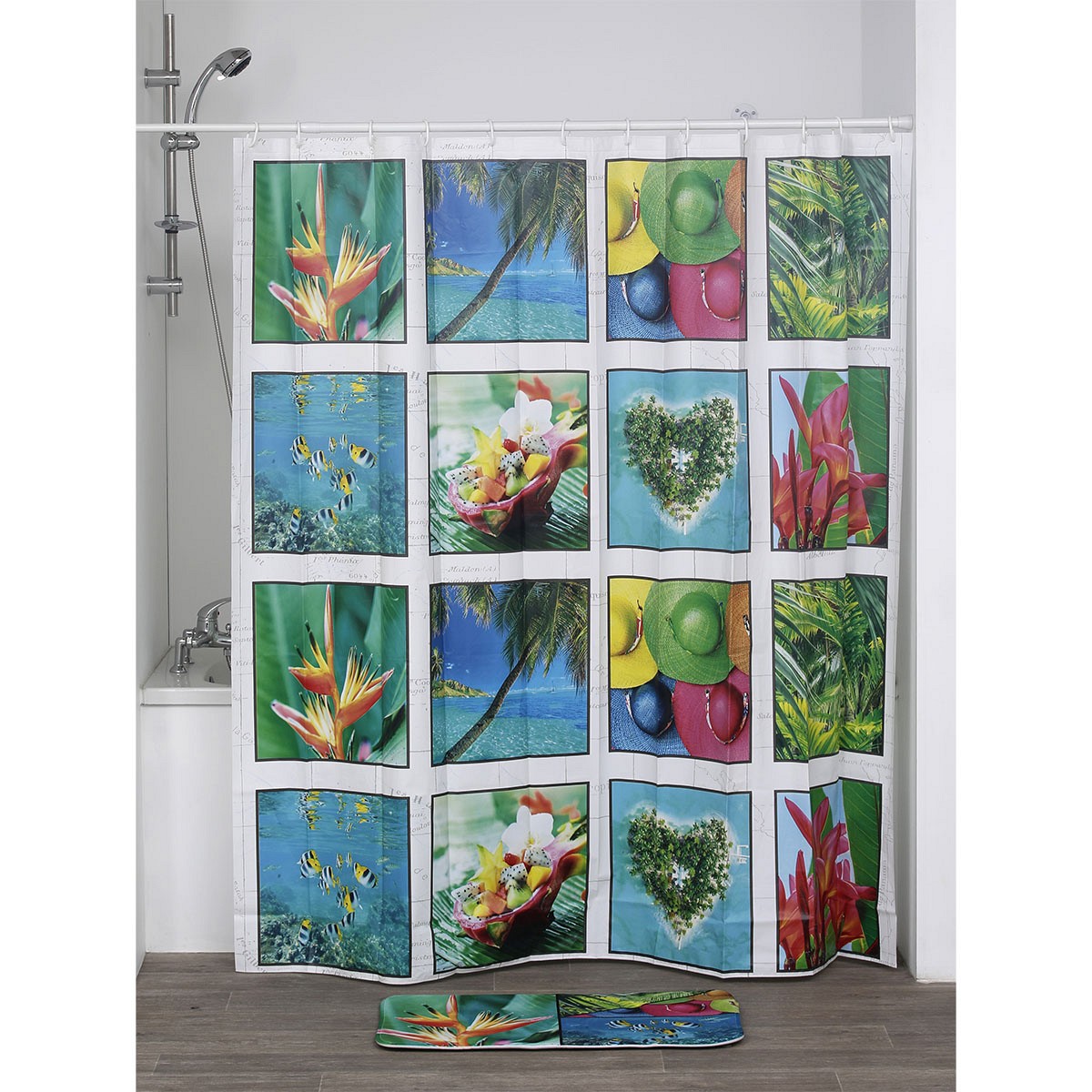 Κουρτίνα μπάνιου polyester 180x180 cm